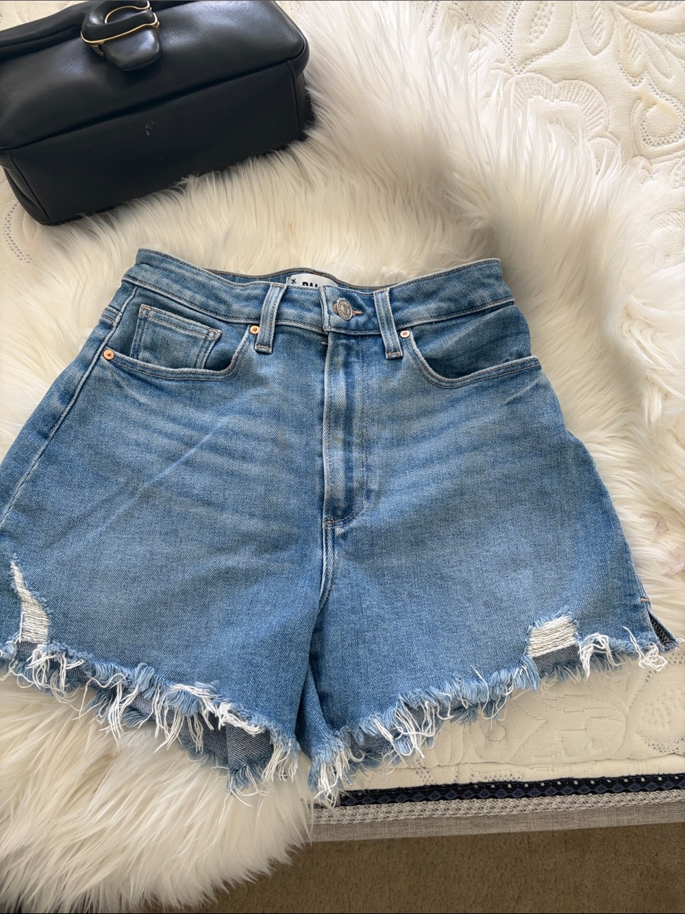 PAIGE Light Blue allure short in Denim-Classic Wash